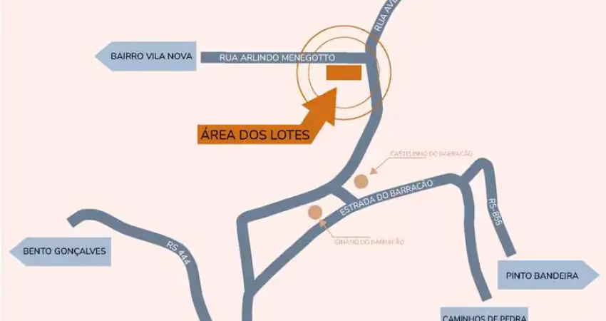 Lote para venda no bairro barracão em bento gonçalves