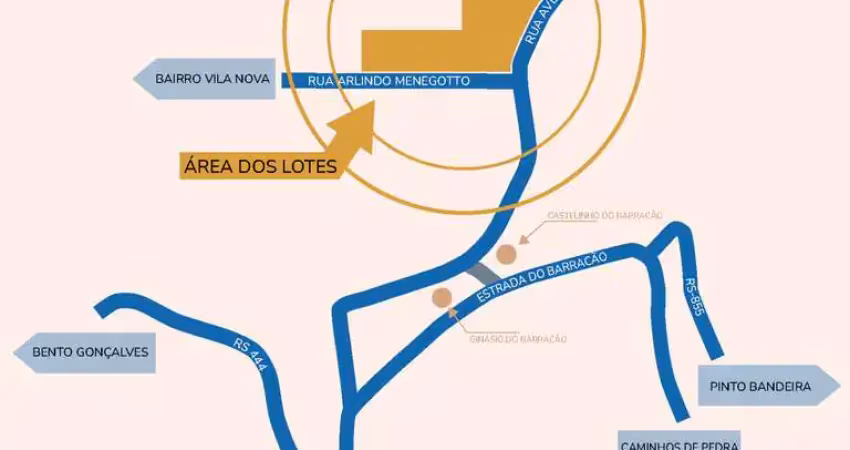 Lote para venda no bairro barracão em bento gonçalves