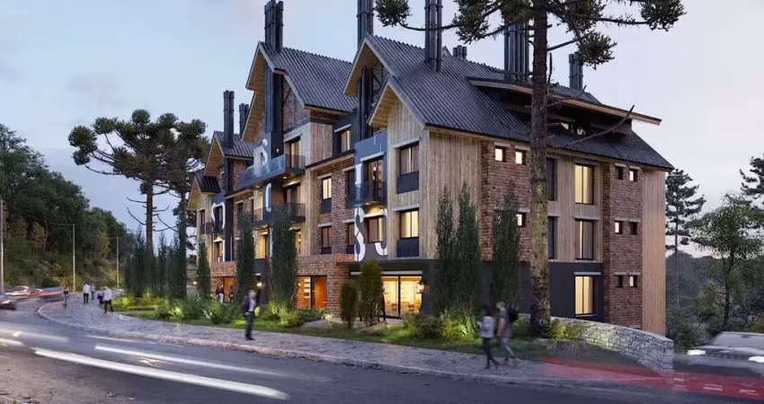 Apartamento 2 quartos sendo 1 suíte para venda no bairro centro em gramado