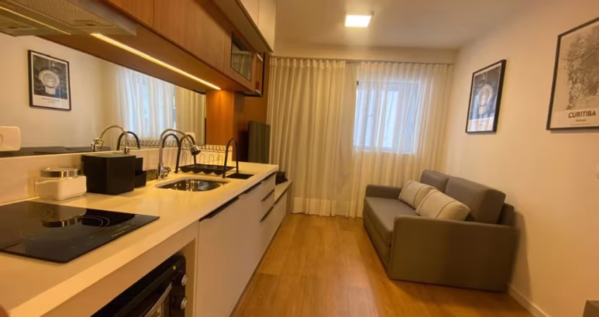 Studio Mobiliado no Centro de Curitiba R$ 445.000,00