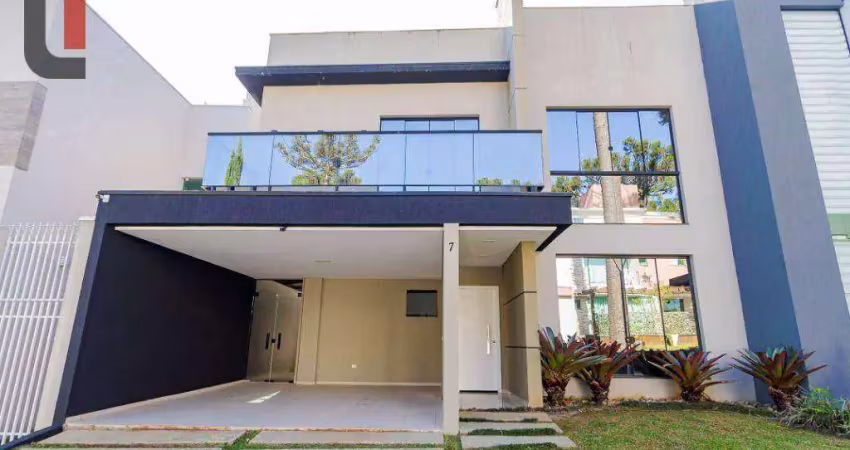 Casa com 3 suítes, 252 m² - venda por r$ 1.590.000 ou aluguel por r$ 8.000/mês - bacacheri - curitiba/pr