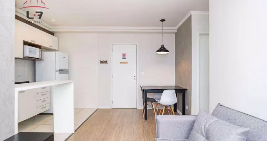 Apartamento com 2 quartos para alugar, 47 m² por r$ 2.600/mês - capão raso - curitiba/pr