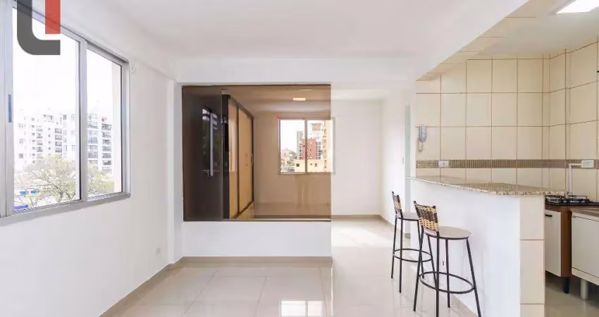 Apartamento com 1 quarto para alugar, 30 m² por R$ 1.600./mês - Bigorrilho - Curitiba/PR