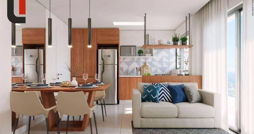 Apartamento com 2 quartos à venda, 46 m² por r$ 495.857 - capão raso - curitiba/pr