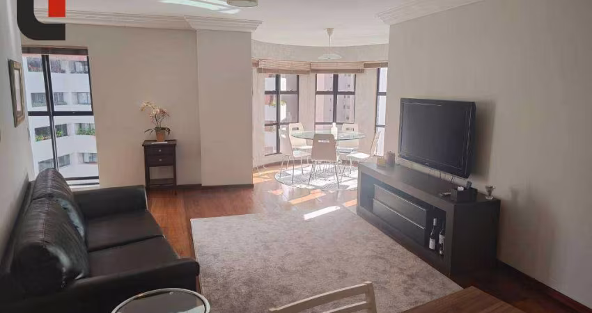 Apartamento com 3 dormitórios para alugar, 114 m² por R$ 6.457,84/mês - Batel - Curitiba/PR