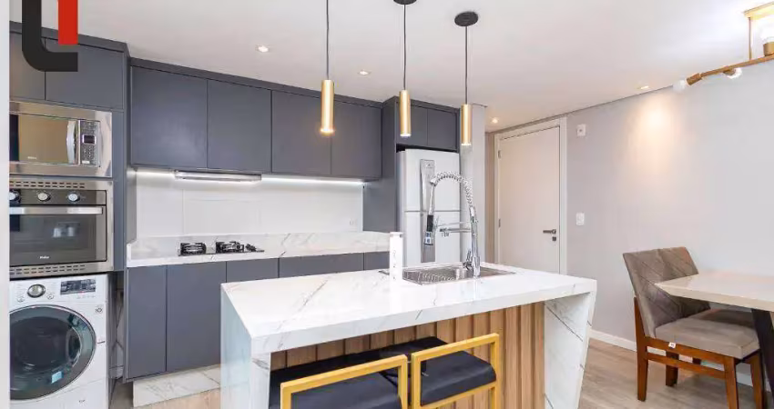 Apartamento com 2 quartos à venda, 53 m² por r$ 550.000 - novo mundo - curitiba/pr