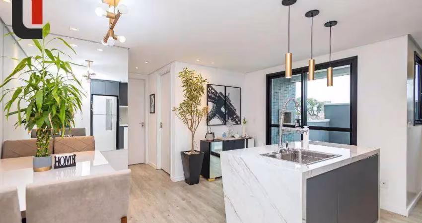 Apartamento com 2 quartos à venda, 53 m² por r$ 550.000 - novo mundo - curitiba/pr
