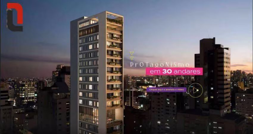 Studio com 1 quarto à venda, 26 m² por r$ 350.000 - centro - curitiba/pr