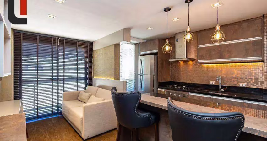 Apartamento com 1 quarto para alugar por r$ 3.000/mês - mercês - curitiba/pr