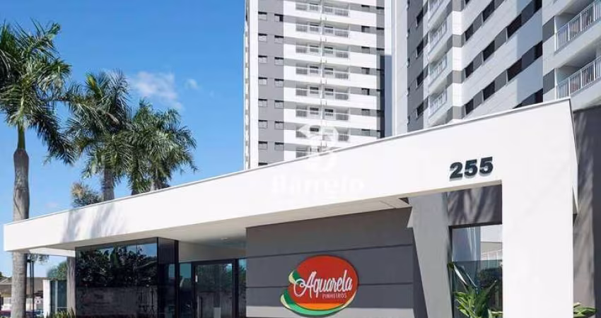 Apartamento com 2 dormitórios para alugar, 60 m² por R$ 2.7000/mês - Ed Aquarela Pinheiros - Londrina/PR
