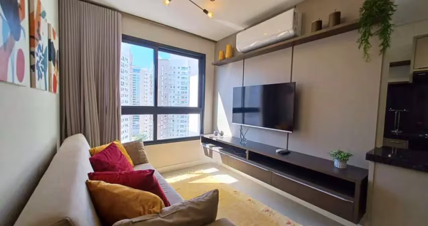 Apartamento mobiliado com 2 dormitórios para alugar, 62 m² por r$ 4.700/mês - edifício insight palhano - londrina/pr