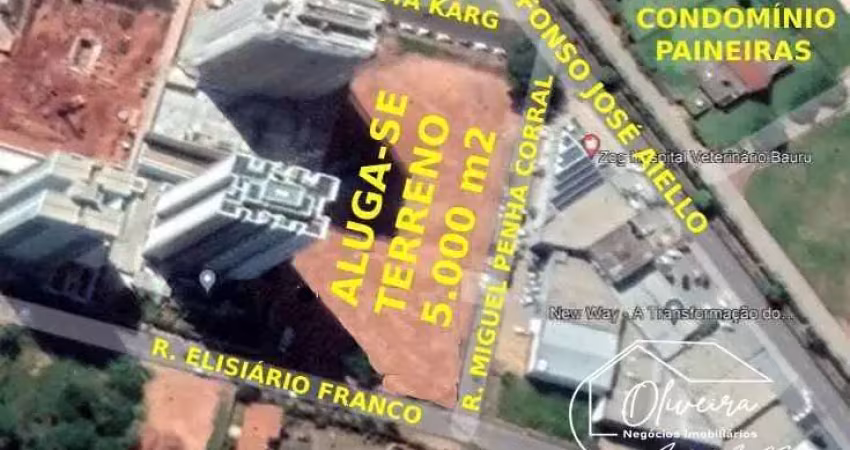 Terreno comercial para alugar na Vila Aviação, Bauru 