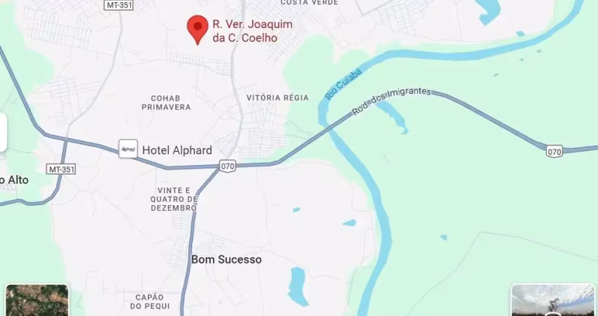 Terreno à venda na Rua Vereador Joaquim da C. Coelho, 01, Cohab Primavera, Várzea Grande