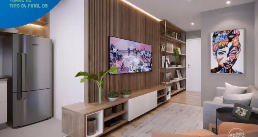 Apartamento com 35 a 50m² - 2 dormitórios. 3 min. da estação capão redondo