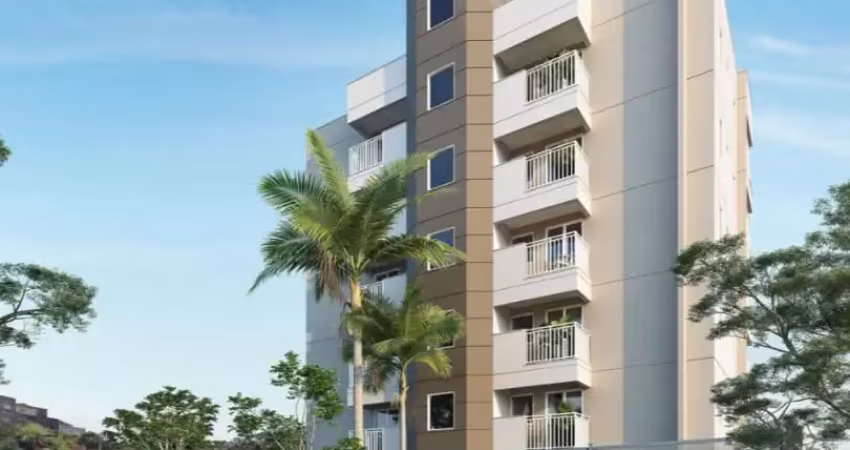 Apartamento com 44m², 2 dormitórios e uma vaga de garagem coberta
