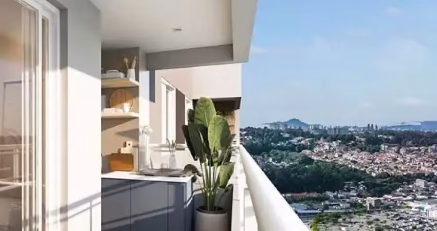 Apartamento em frente ao shopping taboão com 42 a 48m², 2 dormitórios com vaga.