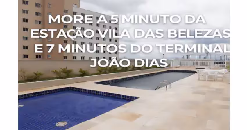 Apartamento de 42 m², 2 dorms, vaga de garagem. 5 min da estação vl das belezas