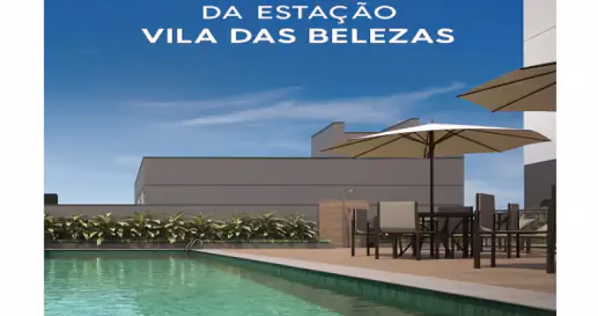 Apartamento com 34 a 37m²,  2 dormitórios e varanda. 900 m. da estação vila das belezas