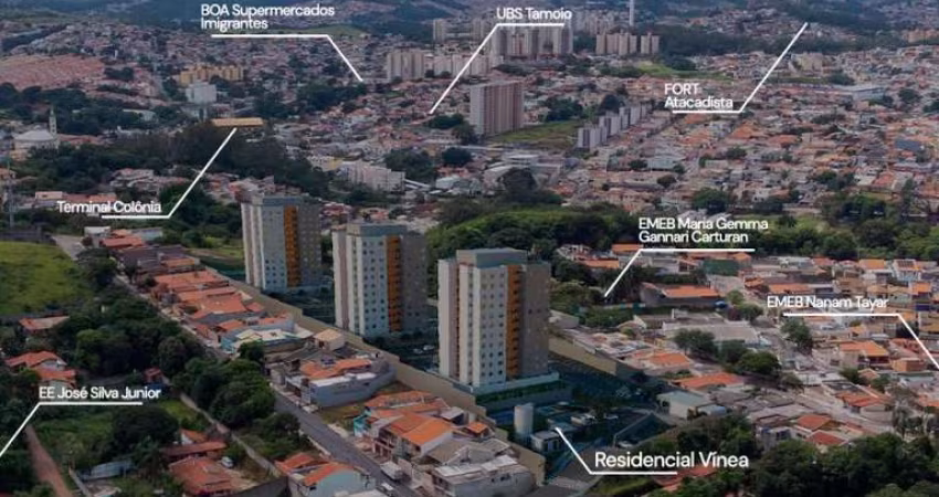 Apartamento para Venda em Jundiaí, Parque Carolina, 2 dormitórios, 1 banheiro, 1 vaga