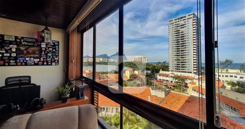 Apartamento com vista mar e lagoa na melhor localização da barra da tijuca