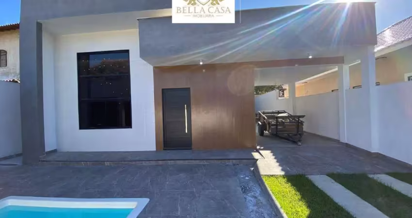 Casa contemporânea com 3 quartos por r$690.000,00 - vila capri - araruama/rj