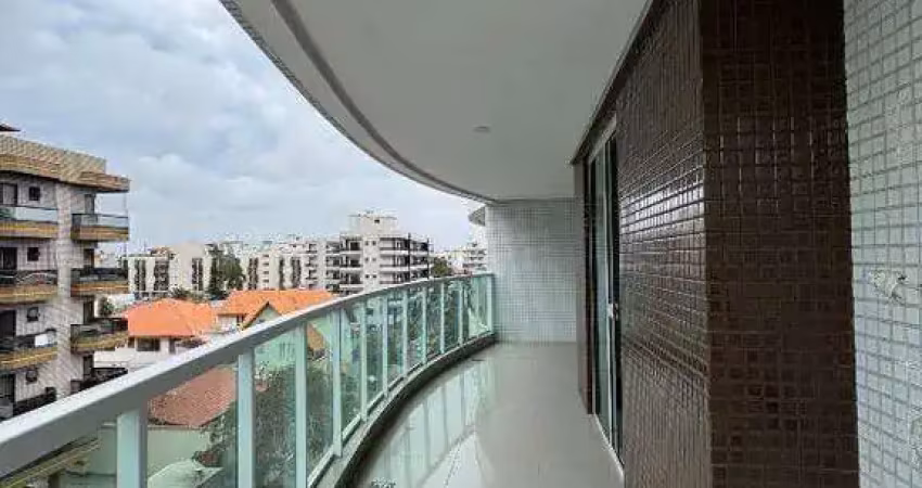 Apartamento de alto padrão a 200m da praia do forte para locação – 3 quartos – vila nova, cabo frio