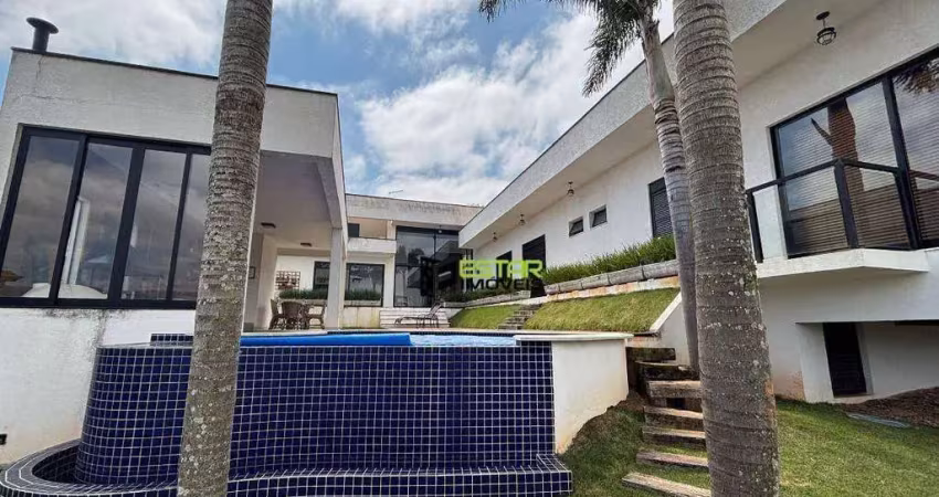 Casa com 3 dormitórios, 274 m² - venda por r$ 2.350.000 ou aluguel por r$ 16.230/mês - condomínio serra da estrela - atibaia/sp