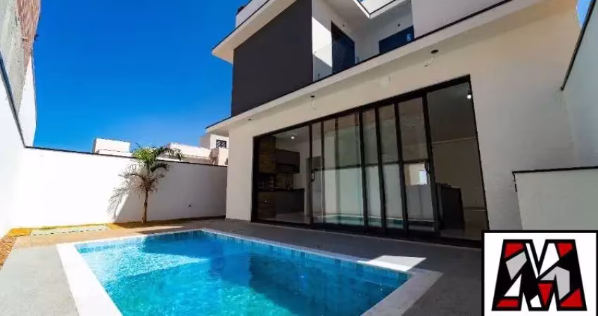 Vendo sobrado novo no condomínio Reserva Ermida, com 03 suítes, piscina, alto padrão