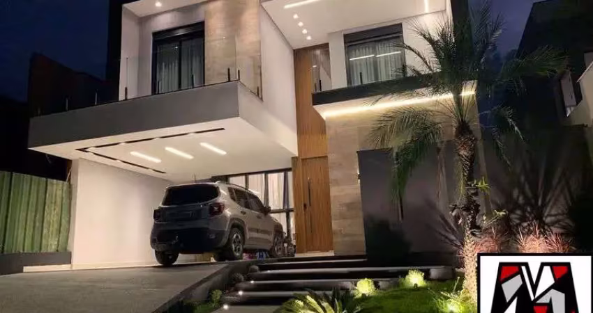 Casa a venda no Condomínio fechado Brisas Jundiaí, com 04 suites, com piscina e lazer completo.