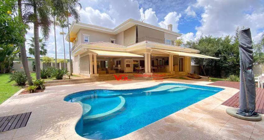 Sobrado com 4 dormitórios, 537 m² - venda por r$ 7.800.000,00 ou aluguel por r$ 30.783,50/mês - jardim vila paradiso - indaiatuba/sp
