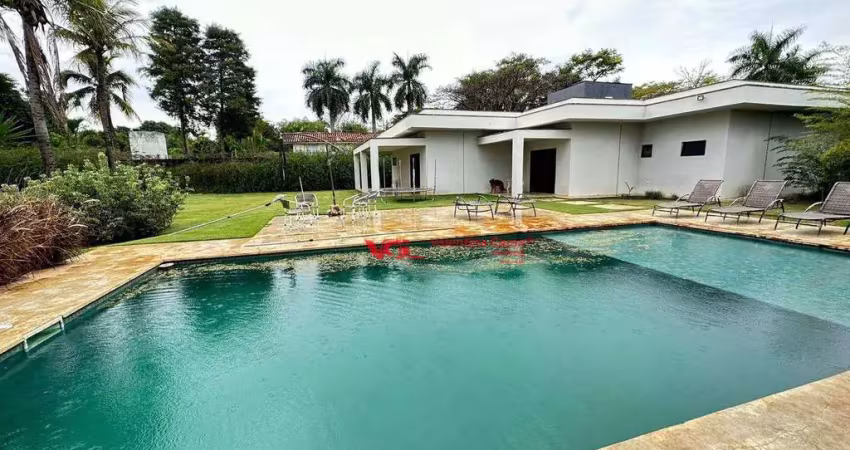 Chácara com 5 dormitórios à venda, 5000 m² por r$ 5.000.000,00 - recanto das flores - indaiatuba/sp