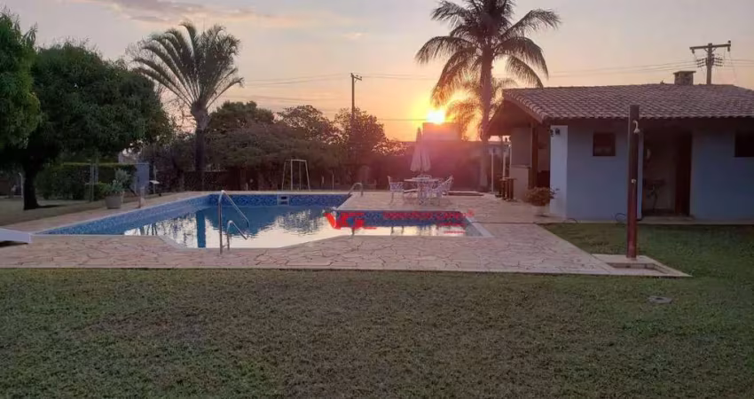 Chácara com 2 dormitórios à venda, 3000 m² por r$ 1.750.000,00 - jardim dos laranjais - indaiatuba/sp