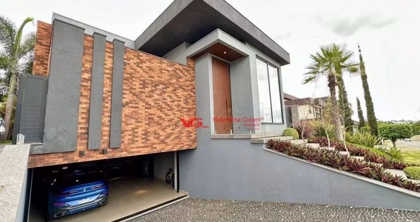 Casa moderna e exclusiva com 3 suítes e salão de jogos à venda, 453 m² por r$ 5.700.000 - jardim maison du parc - indaiatuba/sp