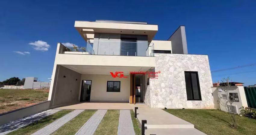 Sobrado com 4 dormitórios sendo 3 suítes,  à venda, 303 m² por r$ 3.300.000 - condomínio villa sapezal - indaiatuba/sp