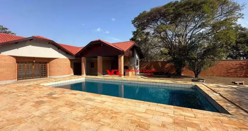 Chácara com 4 dormitórios para alugar, 3000 m² por r$ 8.480,00/mês - vale das laranjeiras - indaiatuba/sp