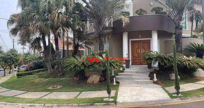 Casa com 4 suítes, 6 vagas, piscina, sauna à venda, 502 m² por r$ 3.300.000 - jardim portal de itaici - indaiatuba/sp