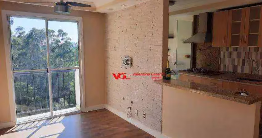 Apartamento com 2 dormitórios para alugar, 48 m² - residencial villa das praças - indaiatuba/sp