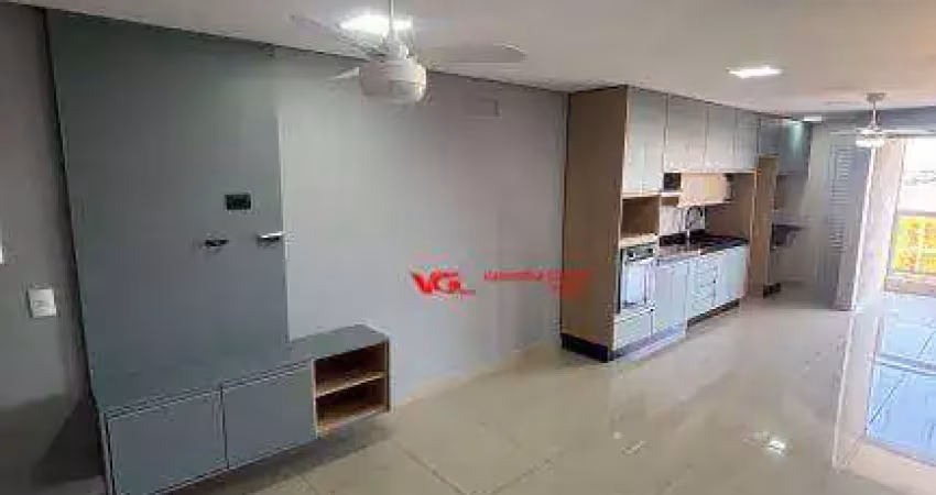 Ótimo apartamento para locação, 74 m² condomínio green park ii salto-sp