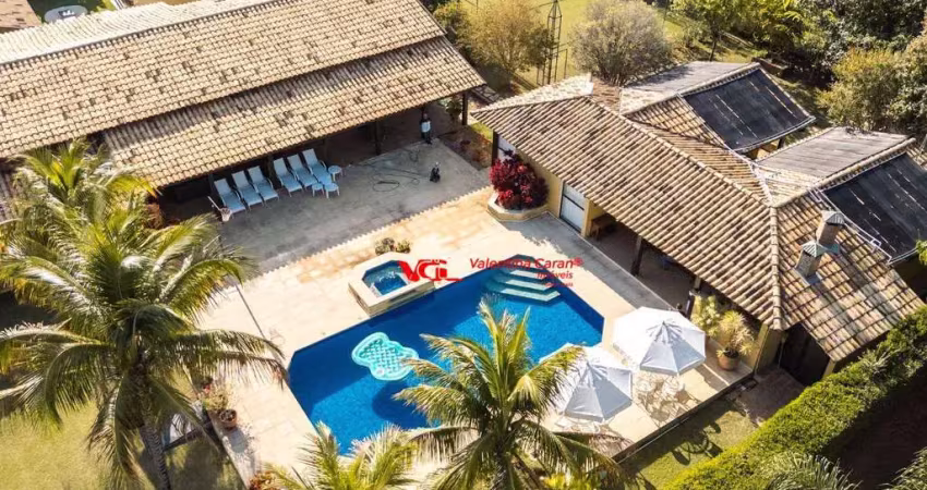 Incrível casa de campo com 7 suítes à venda, 3000 m² por r$ 6.500.000 - vale das laranjeiras - indaiatuba/sp