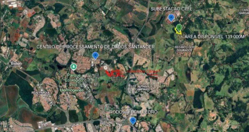 Área à venda, 131060 m² por r$ 32.765.000,00 - recanto dos dourados - campinas/sp