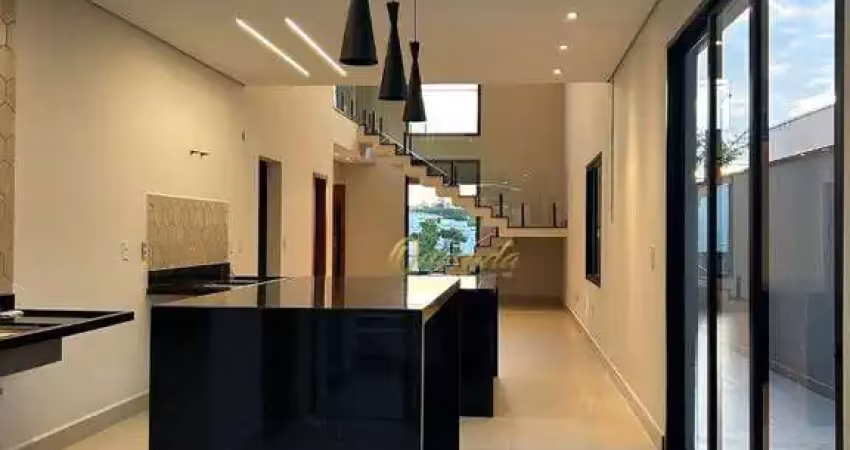Sobrado novo, à venda, 3 suítes, planejados, piscina, condomínio terra magna, indaiatuba.