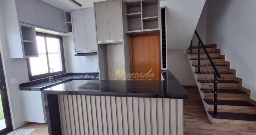 Sobrado novo à venda, 3 quartos, 2 suítes, planejados, Condomínio Vila Rica, Indaiatuba.
