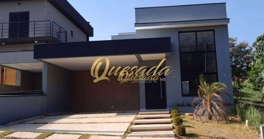 Casa térrea nova, à venda, 3 suítes, Condomínio Gran Reserve, Indaiatuba.