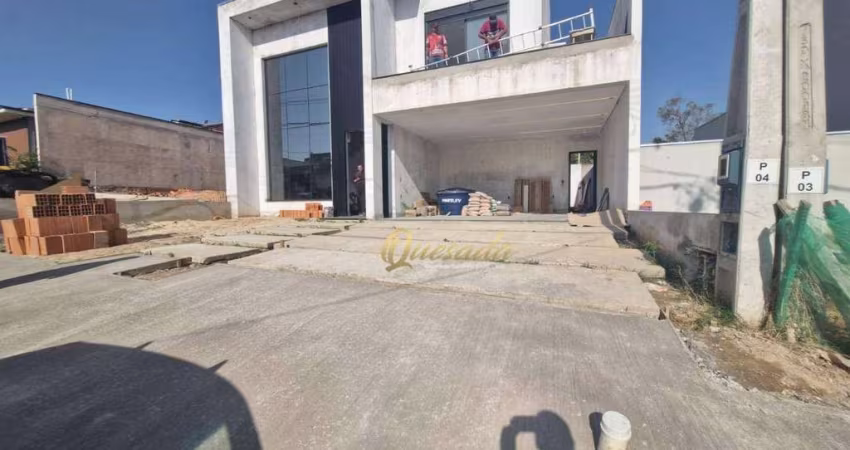 Sobrado novo à venda, 4 dormitórios, 3 suítes, piscina, Condomínio Milano, Indaiatuba.
