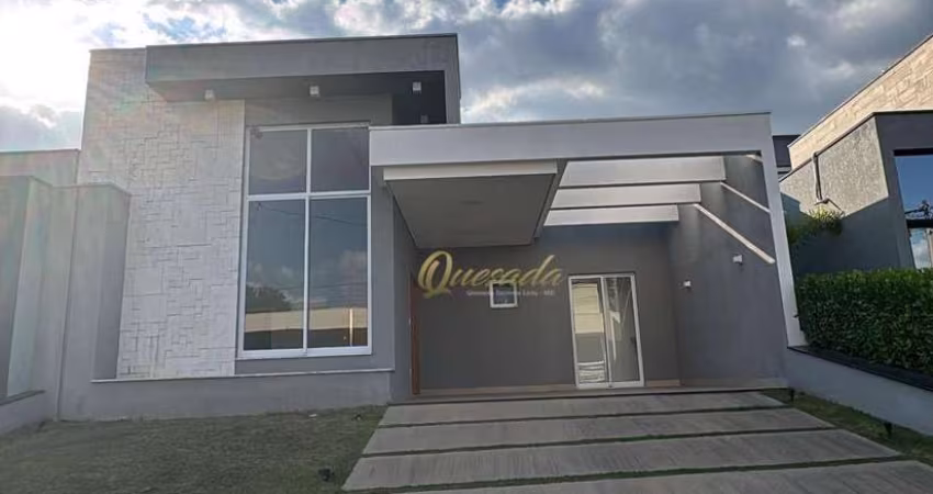 Casa térrea nova à venda, 3 suítes, piscina, Condomínio Residencial Viena, Indaiatuba.