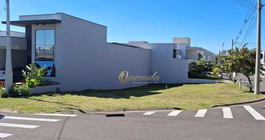 Terreno residencial à venda, 342,61 m², plano, Condomínio Brescia, Indaiatuba.
