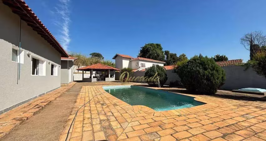 Chácara à venda, 3 casas, 5 suítes, piscina, condomínio terras de itaici, indaiatuba.