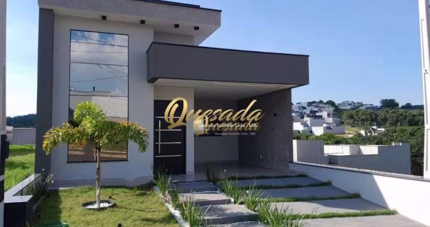 Casa térrea nova à venda, 3 dormitórios, 1 suíte, Condomínio Gran Reserve, Indaiatuba.