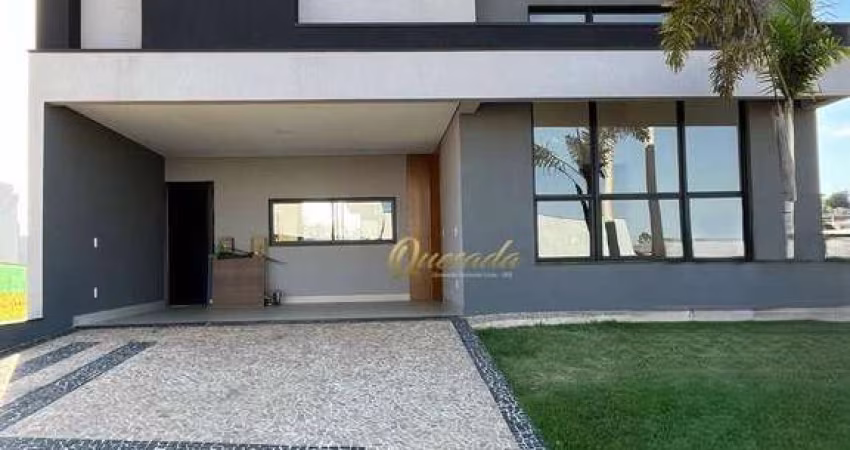 Casa térrea nova à venda, 3 suítes, planejados, piscina, Condomínio Gran Reserve, Indaiatuba.