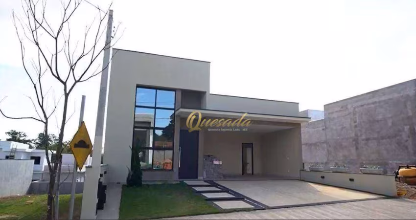 Casa térrea nova, à venda, 3 quartos, 1 suíte, planejados, Condomínio Milano, Indaiatuba.